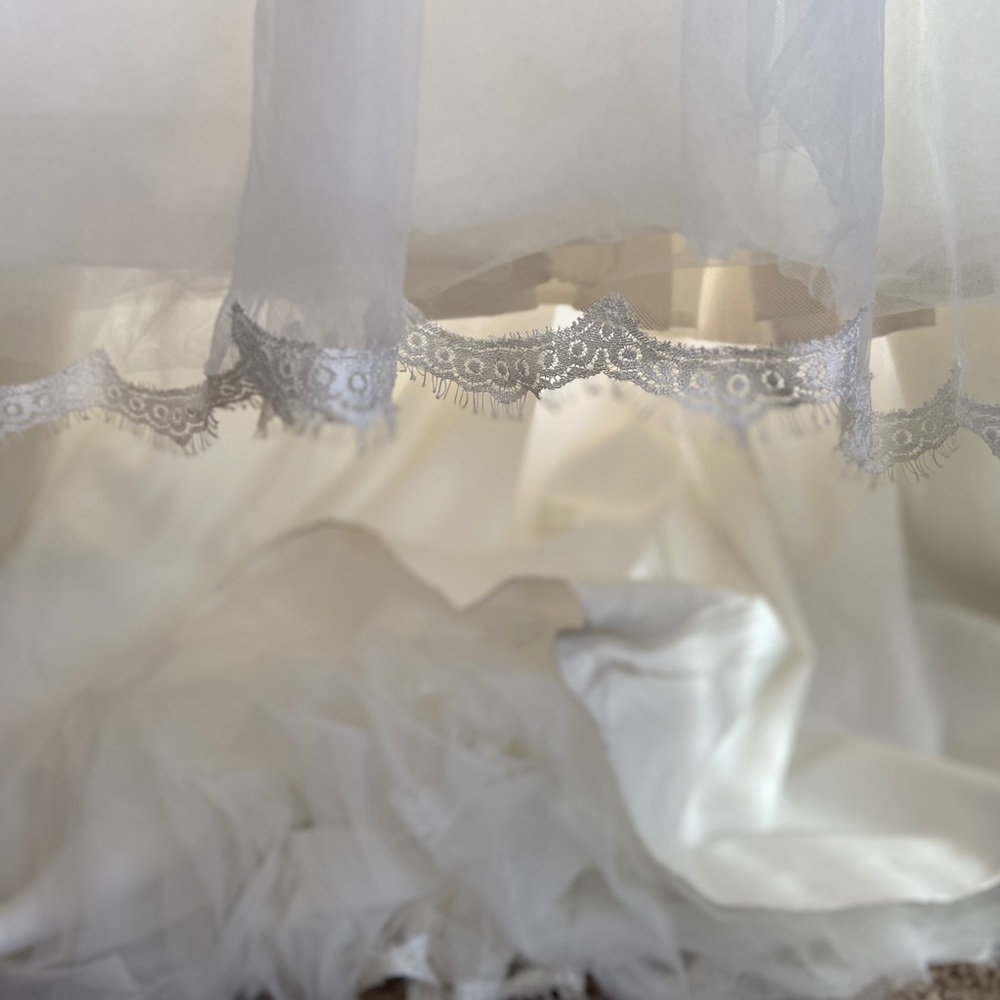 Zac Posen-Truly-Ivory Lace and Tulle Ballgown NWT - Picture 3 of 12